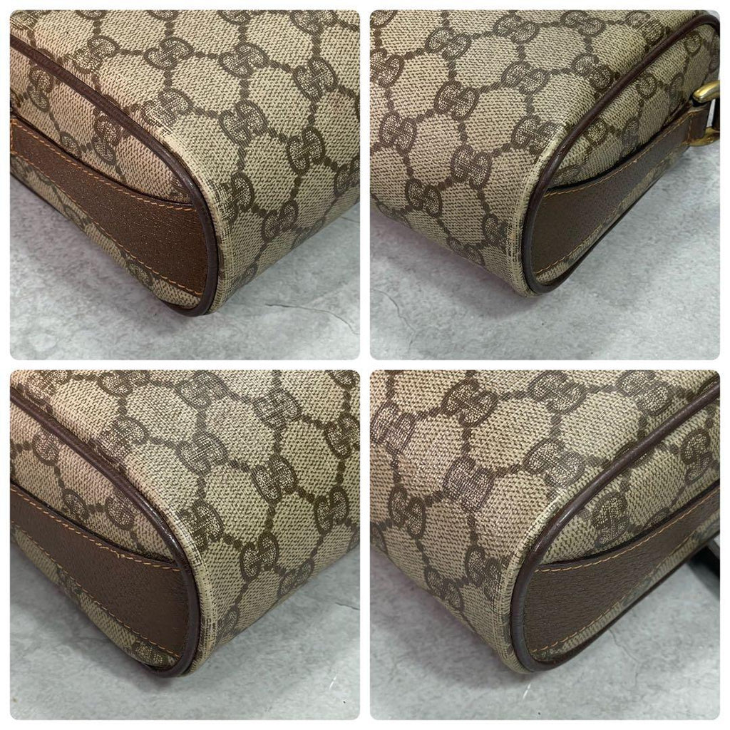 Gucci GG Sherry Line Shoulder Bag Brown Leather — view 8