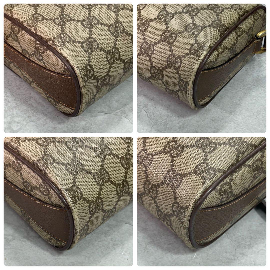 Gucci GG Sherry Line Shoulder Bag Brown Leather — view 8