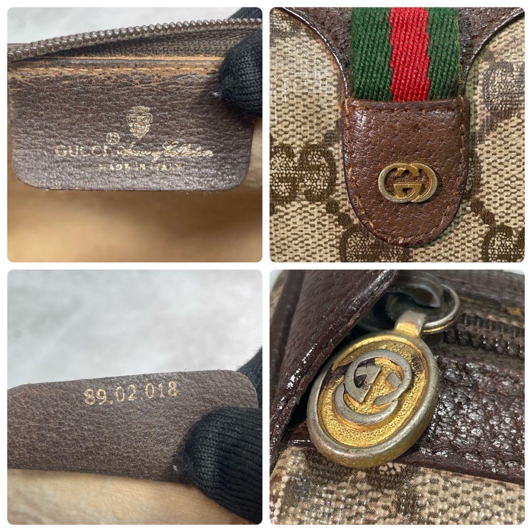 Gucci GG Sherry Line Shoulder Bag Brown Leather — view 9