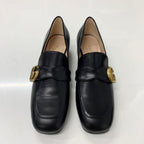 Gucci Leather Double G GG Marmont Loafers Black — view 2