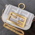 Fendi Nano Baguette Charm 2-Way Zucca Mini