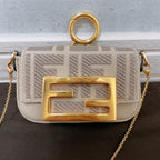 Fendi Nano Baguette Charm 2-Way Zucca Mini — view 2