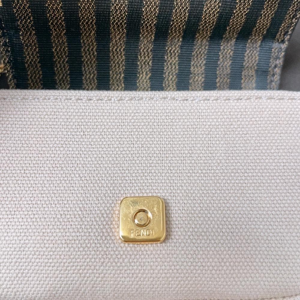 Fendi Nano Baguette Charm 2-Way Zucca Mini — view 8