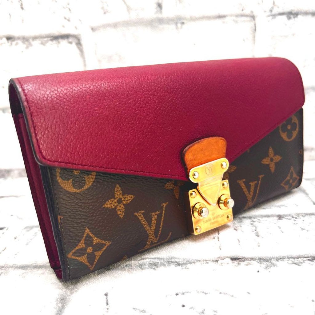Louis Vuitton Monogram Portefeuille Pallas Fuchsia