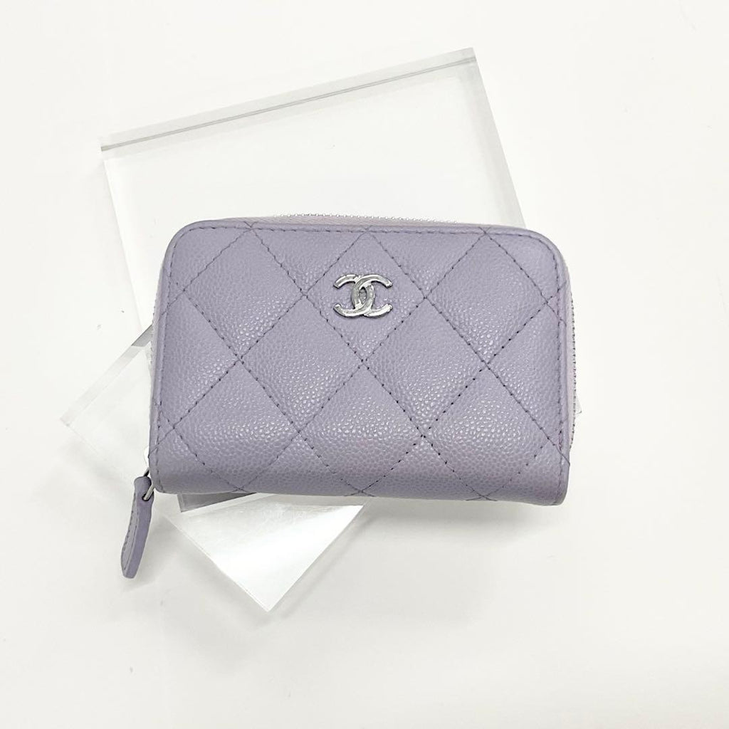 Chanel Caviar Leather Quilted CC Logo Classic Wallet Coin Purse — view 2