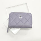 Chanel Caviar Leather Quilted CC Logo Classic Wallet Coin Purse — view 2