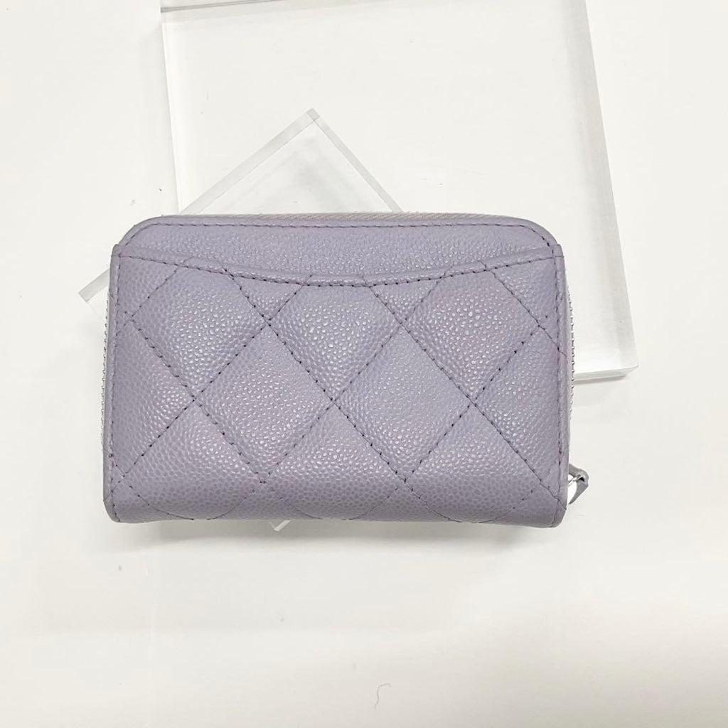 Chanel Caviar Leather Quilted CC Logo Classic Wallet Coin Purse — view 3