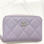 Chanel Caviar Leather Quilted CC Logo Classic Wallet Coin Purse — view 4