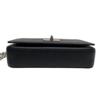 Prada Saffiano Leather Chain Shoulder Bag Black — view 5