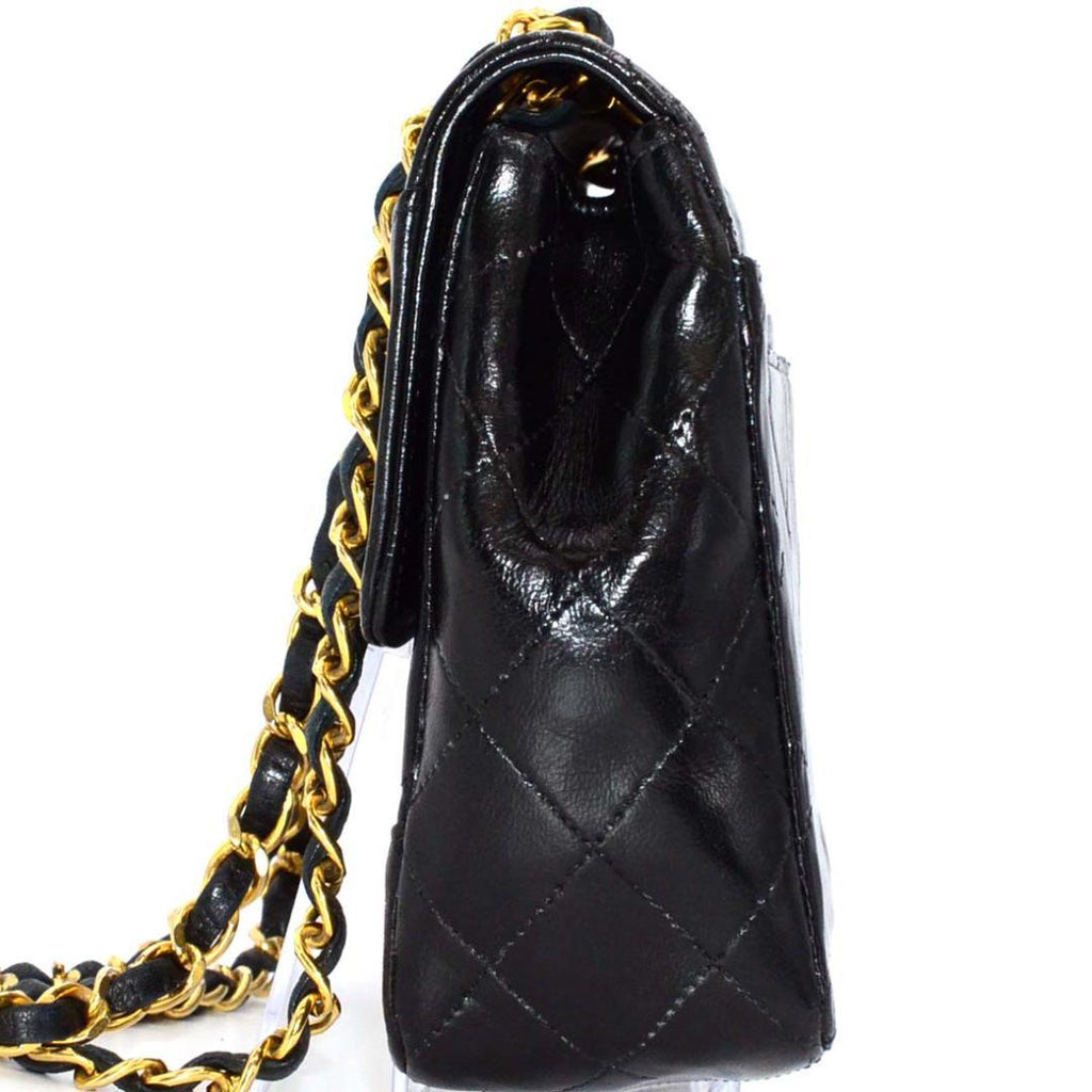 Chanel Quilted Lamb Turnlock Chain Shoulder Bag — view 3