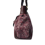 Celine Tweed Xleather Triomphe Vintage Handbag — view 4