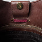 Celine Tweed Xleather Triomphe Vintage Handbag — view 8