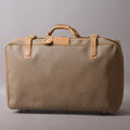 Gucci Vintage Micro GG Trunk 75 Boston Leather Beige Travel