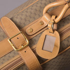 Gucci Vintage Micro GG Trunk 75 Boston Leather Beige Travel — view 7