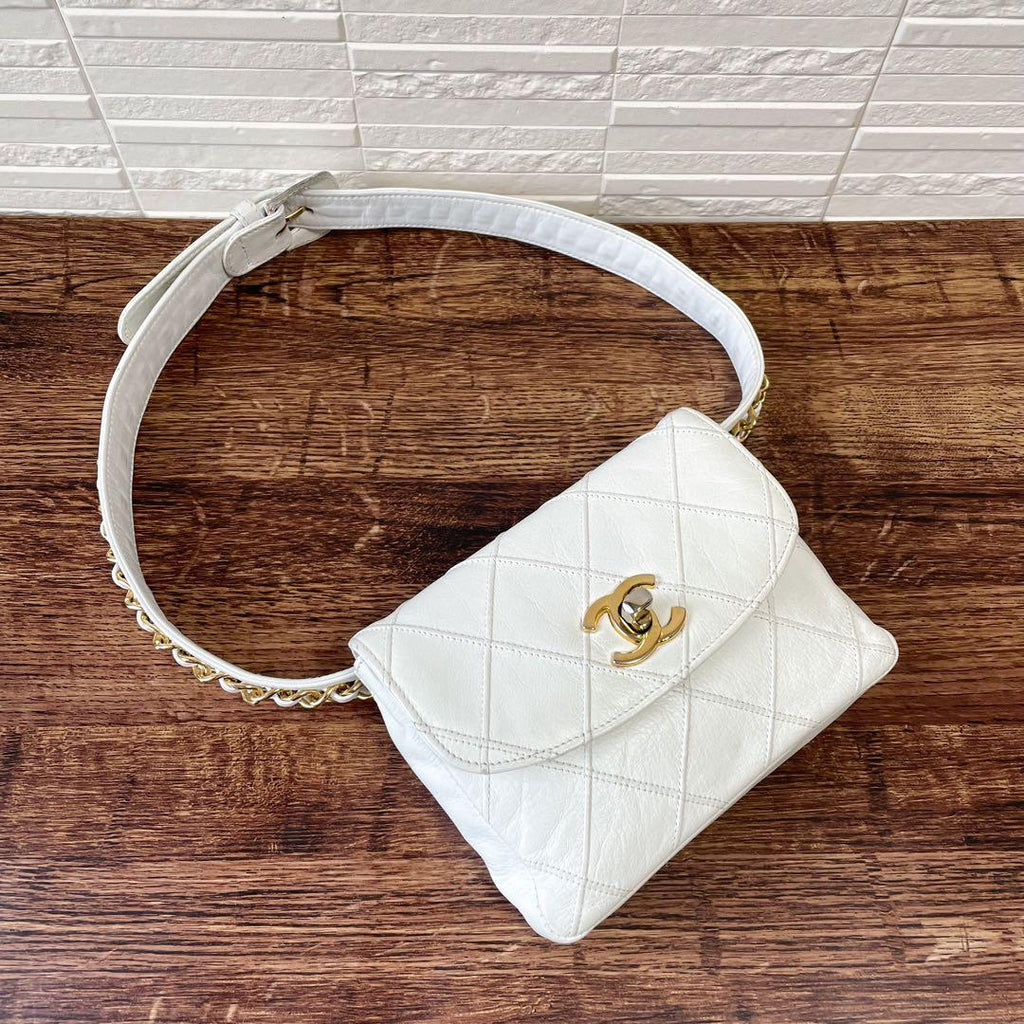Chanel Bicolor Quilted Lambskin Waist Belt — view 3