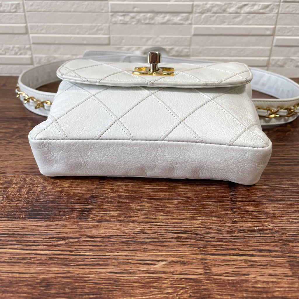 Chanel Bicolor Quilted Lambskin Waist Belt — view 5