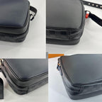 Louis Vuitton Epi Damier Graphite Messenger Bag Black — view 9