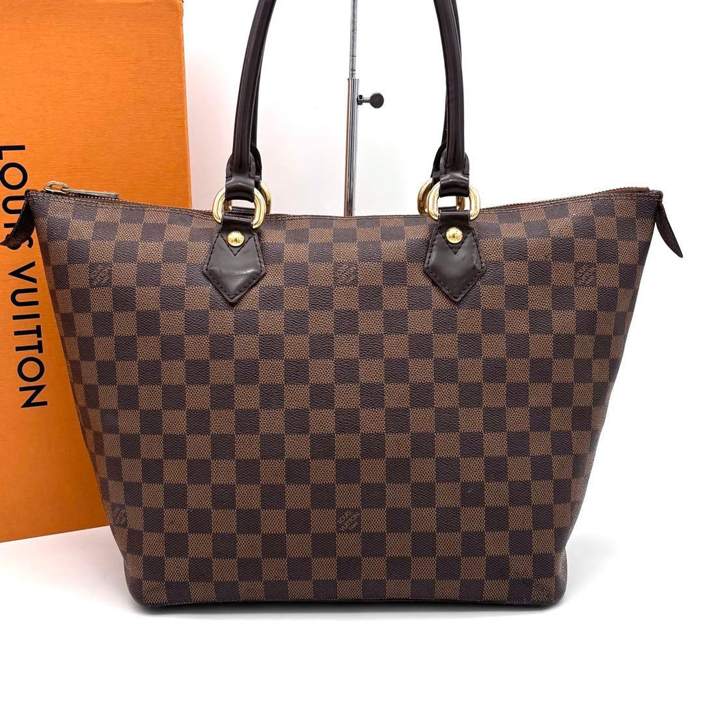Louis Vuitton Damier Ebene Saleya MM Tote Bag