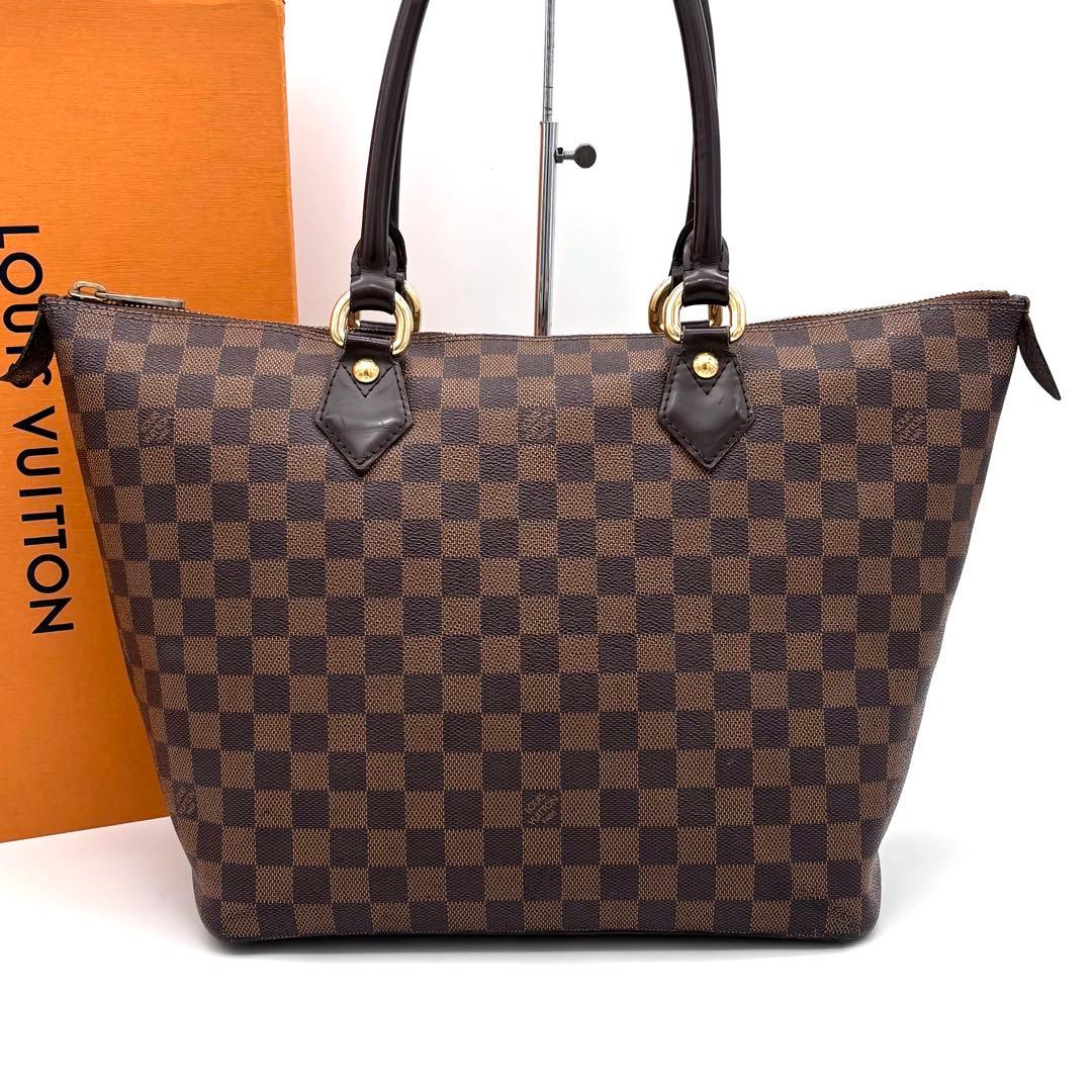 Louis Vuitton Damier Ebene Saleya MM Tote Bag