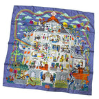 Hermes Carre 90 Maison de Scarf Silk