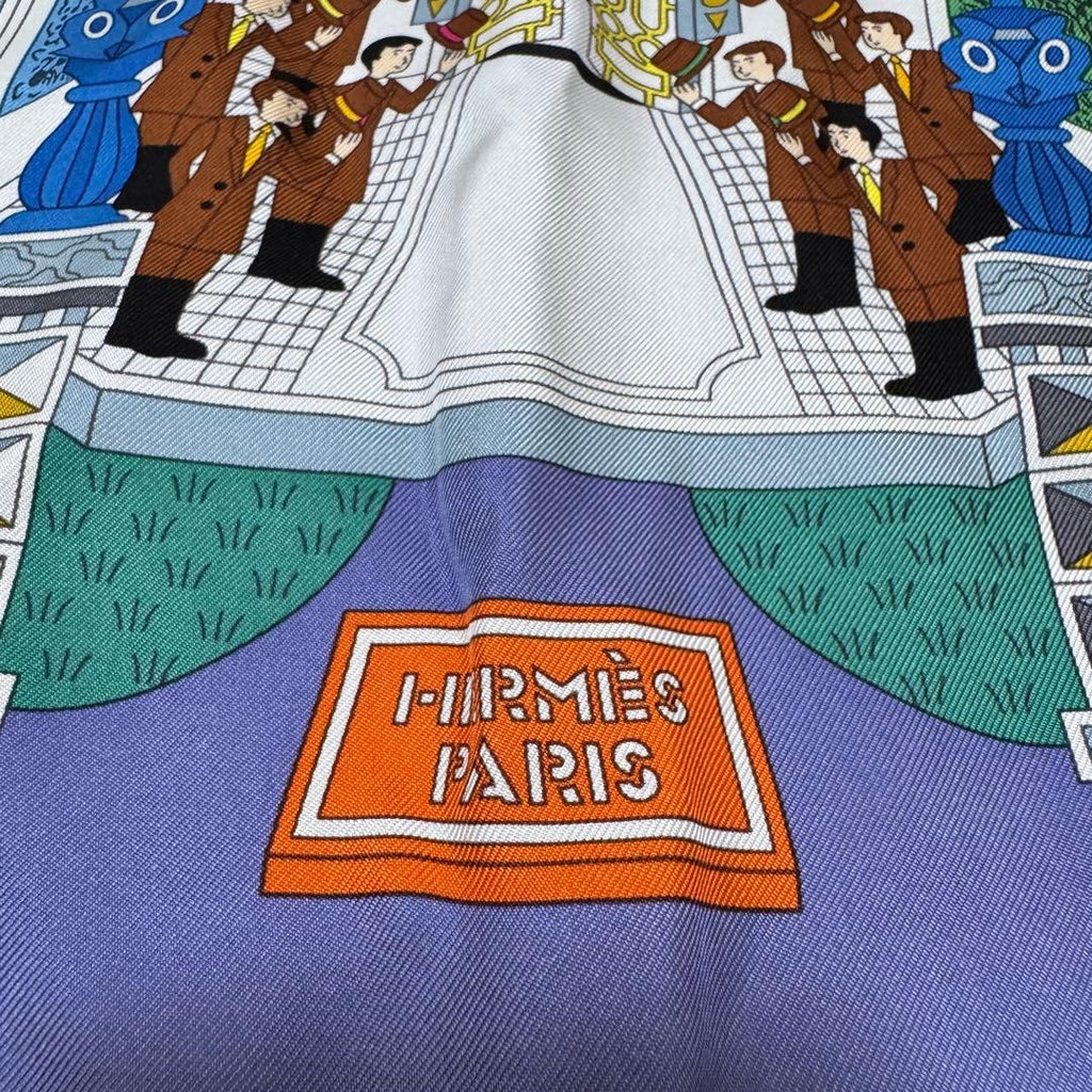 Hermes Carre 90 Maison de Scarf Silk — view 5