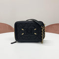 Chanel CC Logo CC Filigree Quilted Chain Shoulder Bag