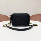 Chanel CC Logo CC Filigree Quilted Chain Shoulder Bag — view 3