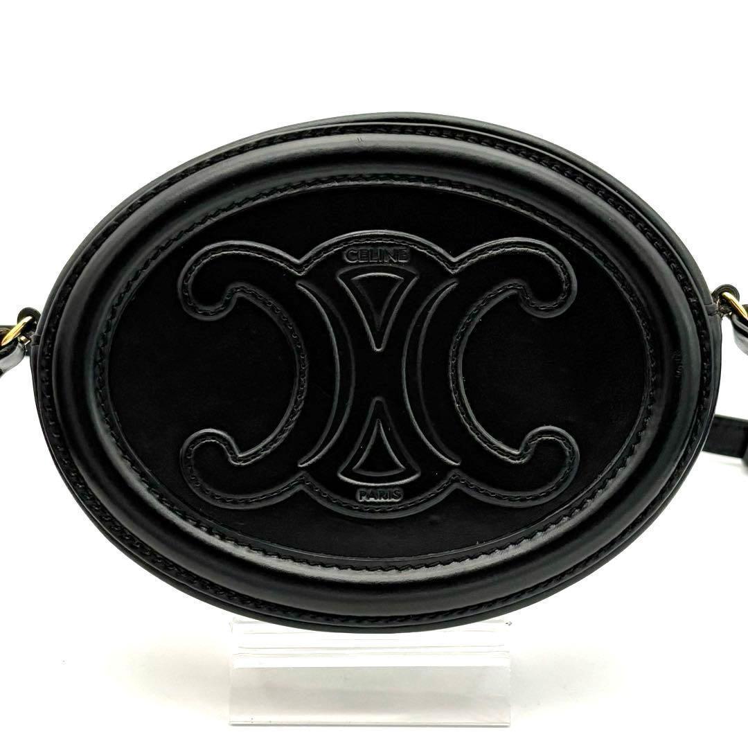 Celine Shoulder Bag Black Oval Perth Cuir — view 2