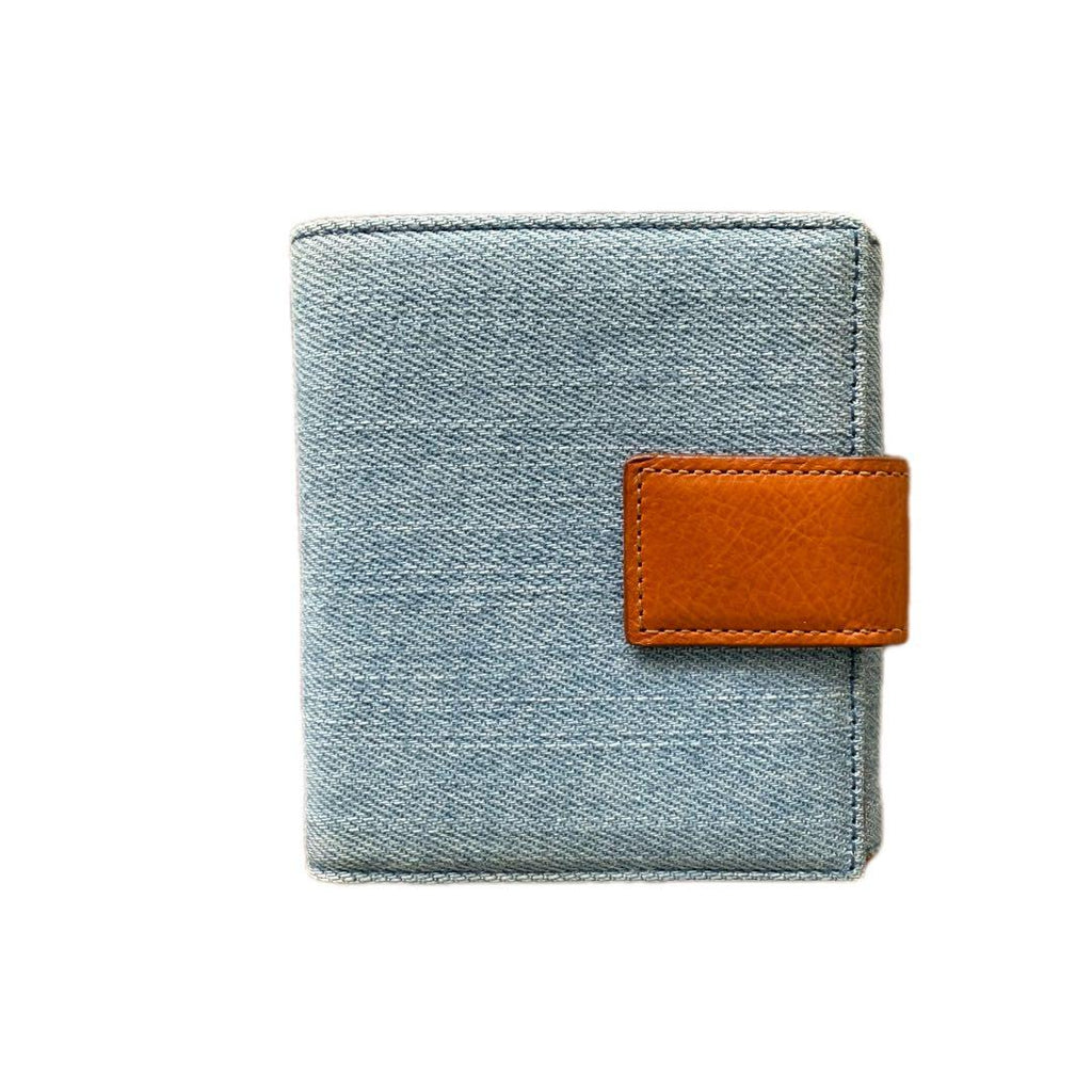 Dior John Galliano Era Denim Floral Embroidery Wallet — view 4