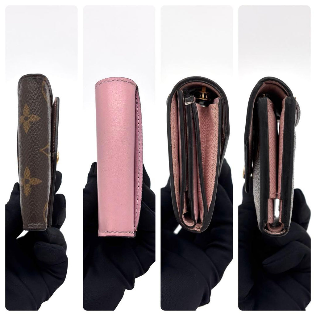 Louis Vuitton Monogram Portefeuille Zoe Rosevalerine Trifold Wallet — view 6
