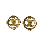 Chanel CC Logo Earrings Gold Vintage 29 — view 3