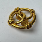 Chanel CC Logo Earrings Gold Vintage 29 — view 6