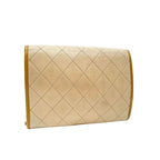 Chanel Mini Quilted Lambskin Chain Shoulder Bag Beige — view 2