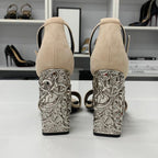 Hermes Glam 105 Suede Chaine D'ancre Metal Sandals — view 5