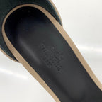 Hermes Glam 105 Suede Chaine D'ancre Metal Sandals — view 7
