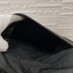 Prada Nylon Triangle Plate Logo Shoulder Tote Black — view 9