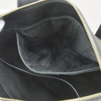 Celine Macadam Handbag Tote Leather Black Triomphe — view 8