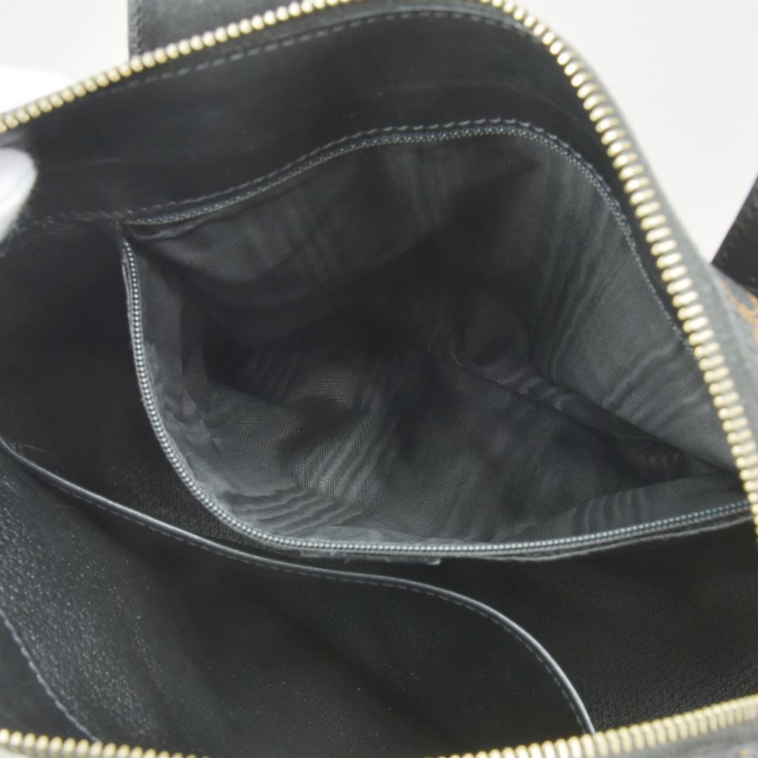 Celine Macadam Handbag Tote Leather Black Triomphe — view 8