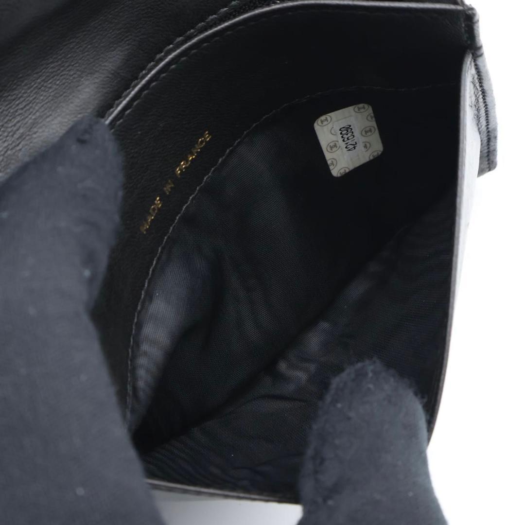 Chanel Jumbo CC Logo Lambskin Bifold Wallet Black — view 5