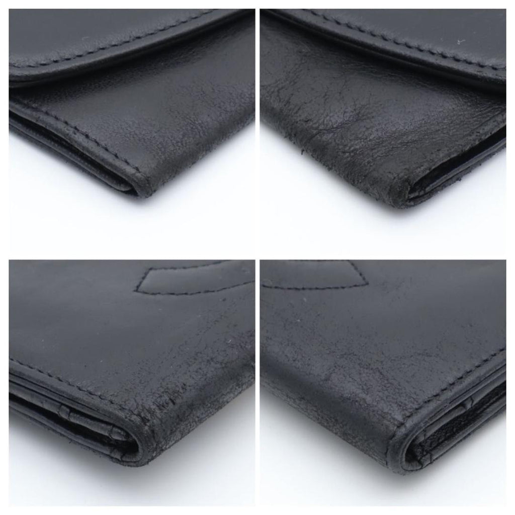 Chanel Jumbo CC Logo Lambskin Bifold Wallet Black — view 8