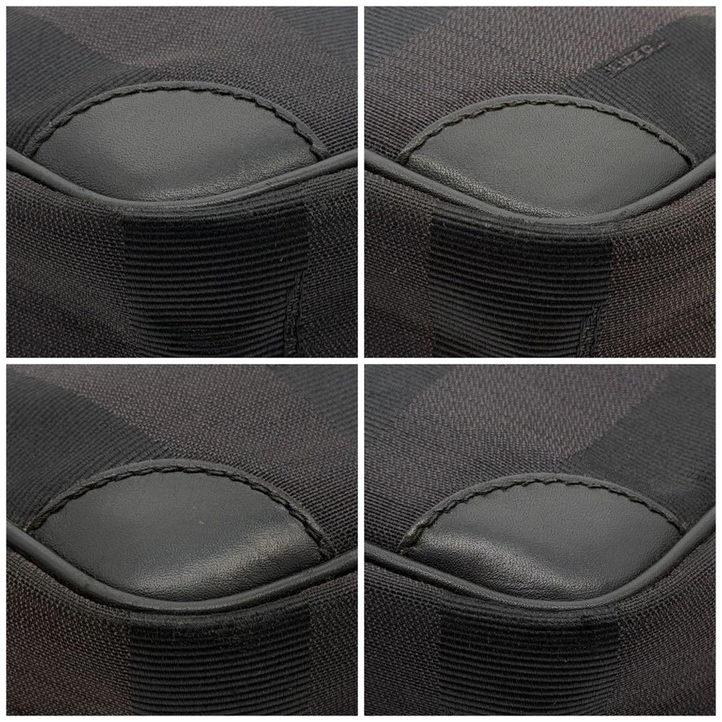 Fendi Pecan Shoulder Bag Leather Vintage Canvas — view 7