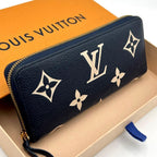 Louis Vuitton Portefeuille Clemence Wallet Bicolor Zip Around