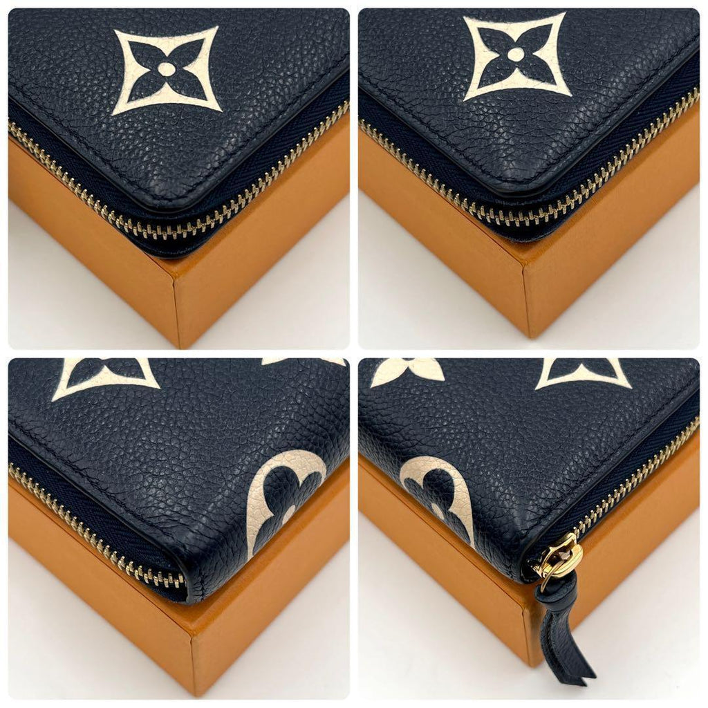 Louis Vuitton Portefeuille Clemence Wallet Bicolor Zip Around — view 8