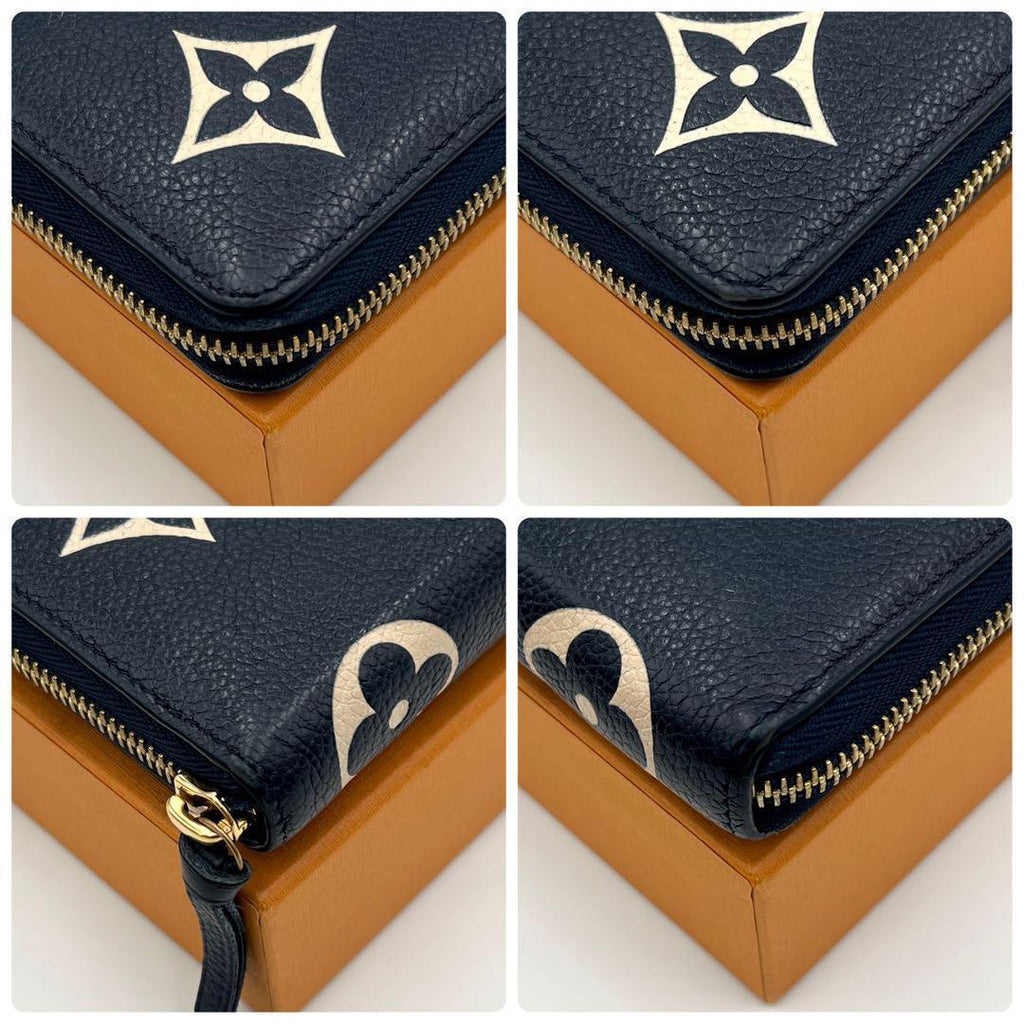 Louis Vuitton Portefeuille Clemence Wallet Bicolor Zip Around — view 9