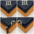 Louis Vuitton Portefeuille Clemence Wallet Bicolor Zip Around — view 9