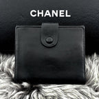 Chanel Wallet Coco Stitch Jumbo CC Logo Hook Bifold — view 2