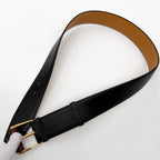 Hermes Wood Leather Belt Black Vintage — view 2