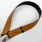 Hermes Wood Leather Belt Black Vintage — view 3