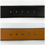 Hermes Wood Leather Belt Black Vintage — view 5
