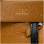Hermes Wood Leather Belt Black Vintage — view 6